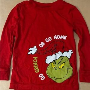 🔥5 for 20🔥Dr. Seuss Red Grinch Long Sleeve Tee 3T